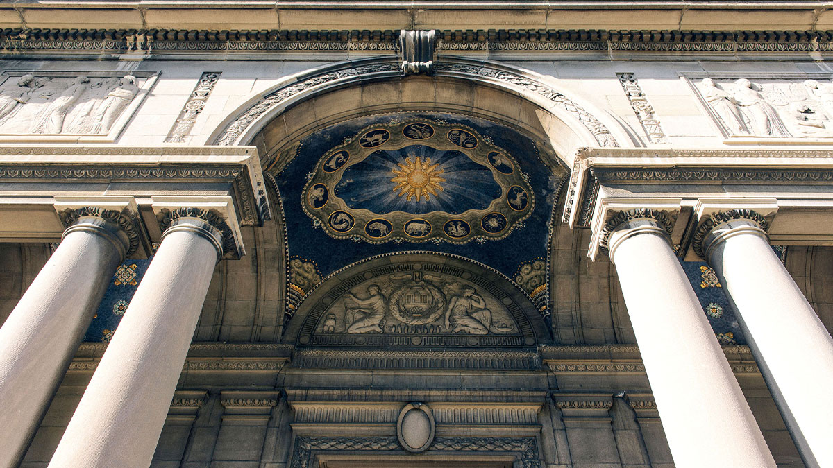 Exterior of the University of Rochester's Memorial Art Gallery