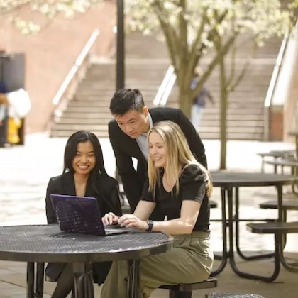 MS Students Outside